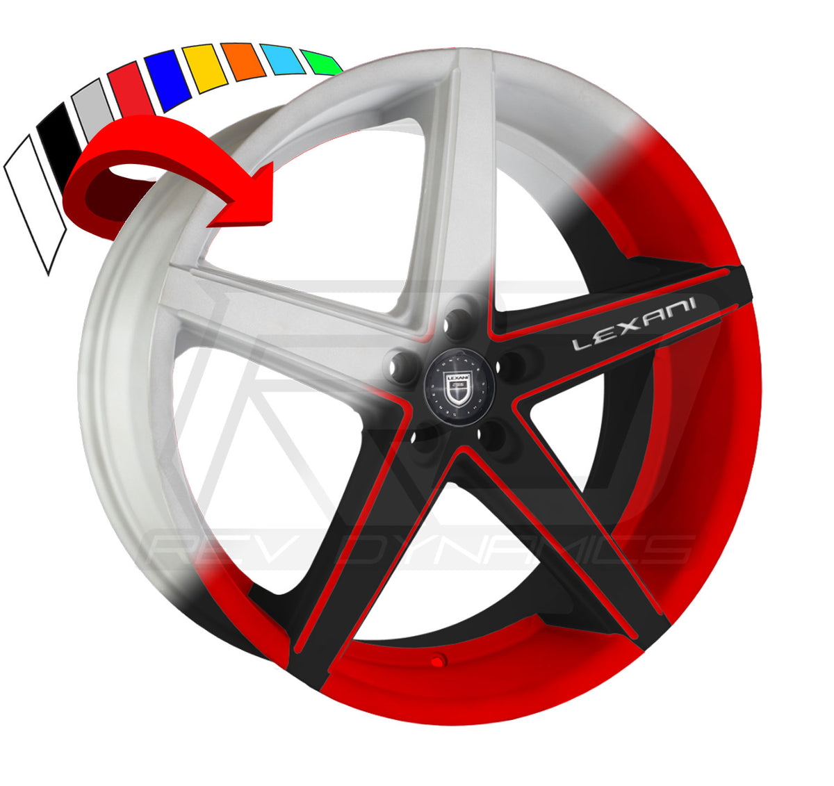 Lexani R-4 Slingshot 22" Wheel and Tire Package - Rev Dynamics