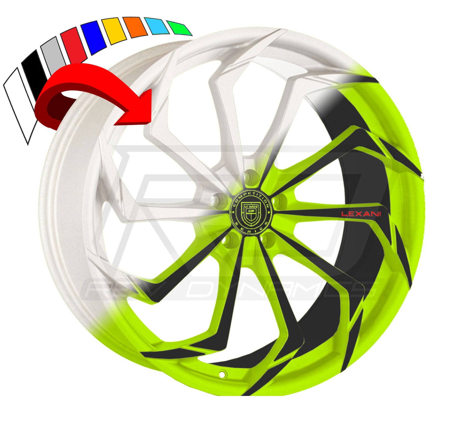 Lexani Static Slingshot 22" Wheel and Tire Package - Rev Dynamics