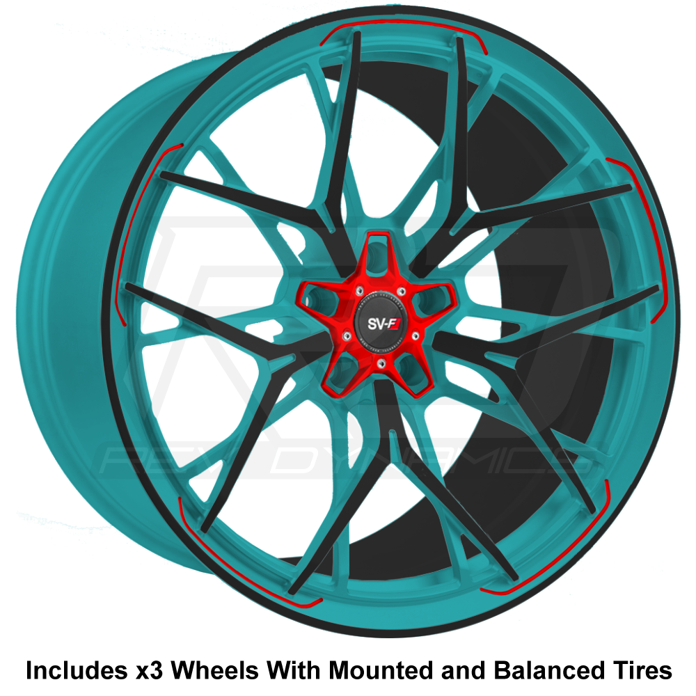 Savini SV1 R3 Slingshot 20" Super Wide Rear (345 or 335) Wheel and Tire Package - Rev Dynamics