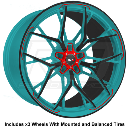 Savini SV1 R3 Slingshot 20" Super Wide Rear (345 or 335) Wheel and Tire Package - Rev Dynamics