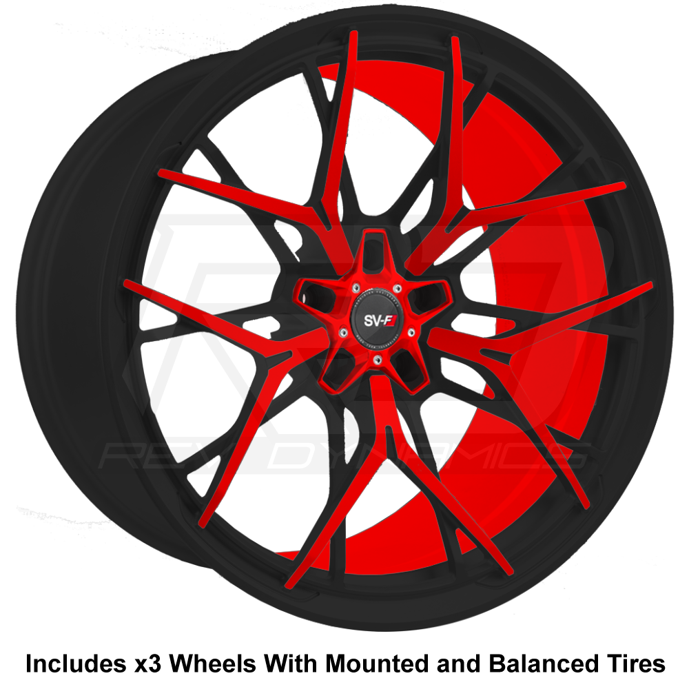 Savini SV1 R3 Slingshot 20" Super Wide Rear (345 or 335) Wheel and Tire Package - Rev Dynamics