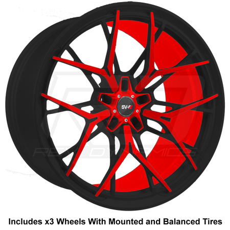 Savini SV1 R3 Slingshot 20" Super Wide Rear (345 or 335) Wheel and Tire Package - Rev Dynamics