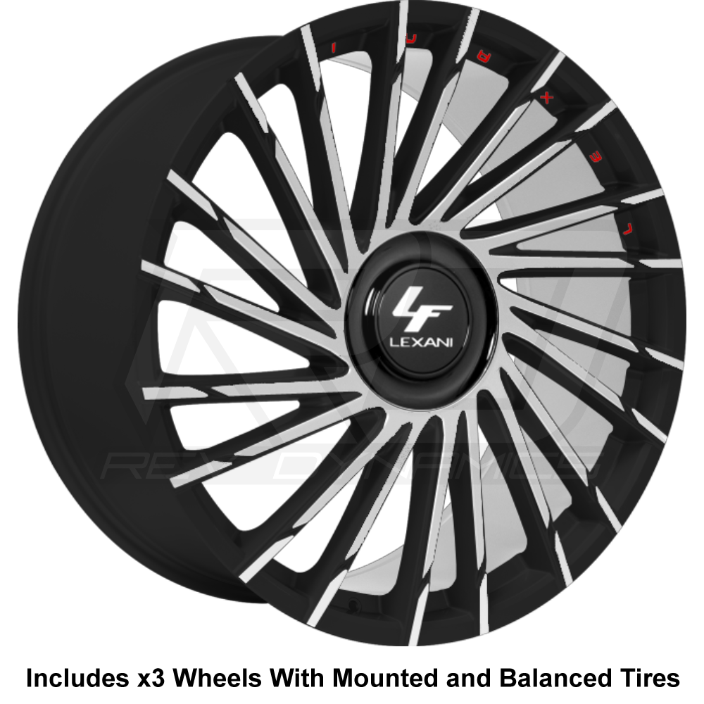 Lexani Wraith XL Slingshot 22" Wheel and Tire Package - Rev Dynamics