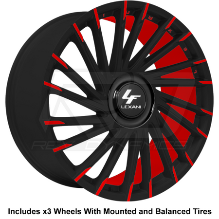 Lexani Wraith XL Slingshot 22" Wheel and Tire Package - Rev Dynamics