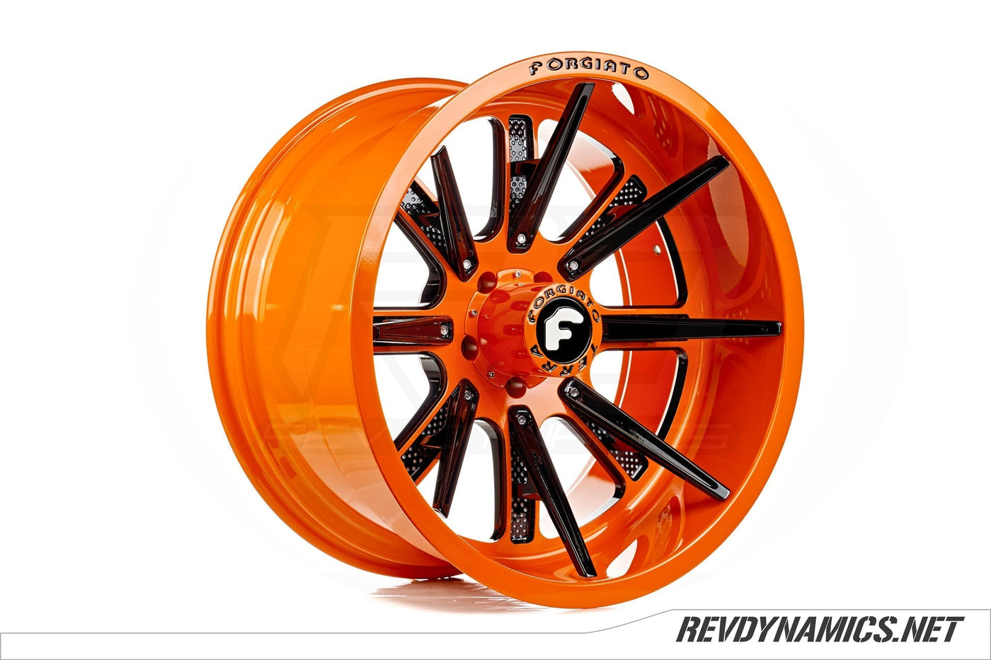 Forgiato Gambe-1 22" Rim Powdercoated Hemi Orange, White, and Black Jeep Wrangler colors 