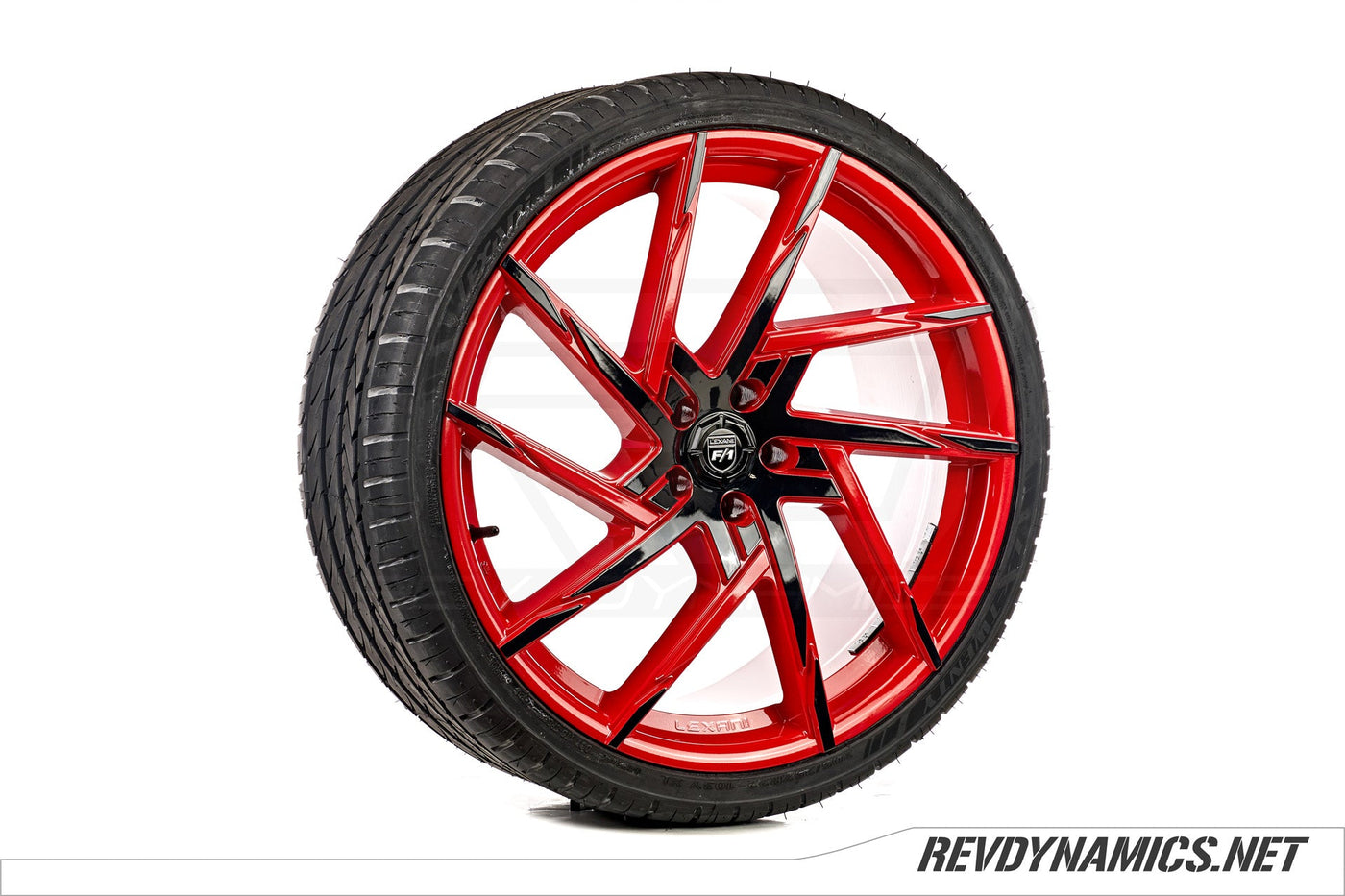 Lexani Senna 22" Rim Powdercoated Red Pearl and Black Polaris Slingshot colors 