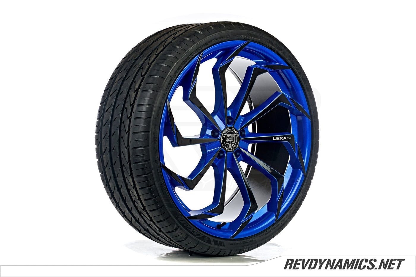 Lexani Static 22" Rim Powdercoated Stealth Blue and Black Polaris Slingshot colors 