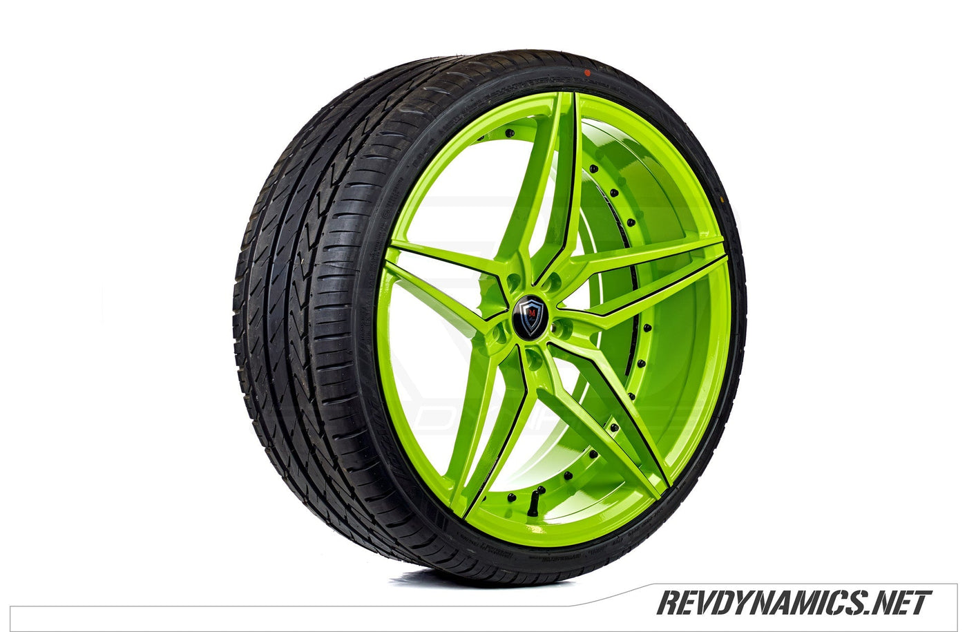 Marquee M3259 22" Rim Powdercoated Neon Fade and Black Polaris Slingshot colors 