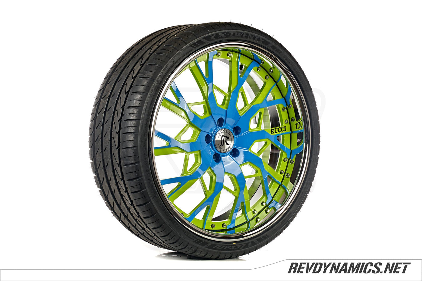 Rucci Lit Custom Finished | Miami Blue and Neon Fade
