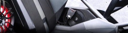 DS18 Polaris Slingshot Side Panel 2 X 6.5" Enclosure With PRO-SM6.2, PRO-GRILL6-MS/BK and ZXI-T1 - Rev Dynamics