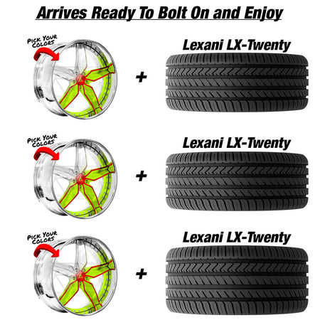 Polaris Slingshot Artis Buckhead Custom Finish Wheel and Tire Package