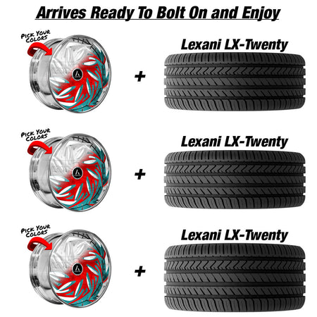 Polaris Slingshot Artis Macon XL Custom Finish Wheel and Tire Package