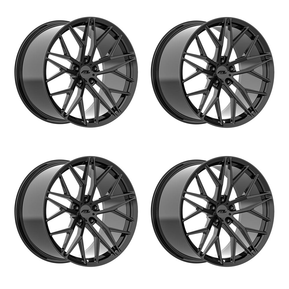 C8 Z06 E-Ray Renzo Forgedlite MC10 Gloss Black 20in wheel package
