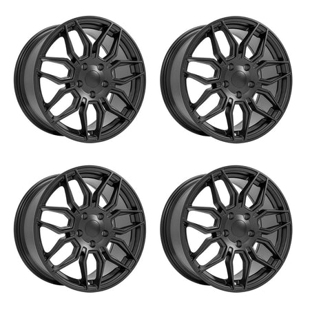 Chevy Corvette C7 Stingray OE Wheels CV03 Satin Black 18in wheel package
