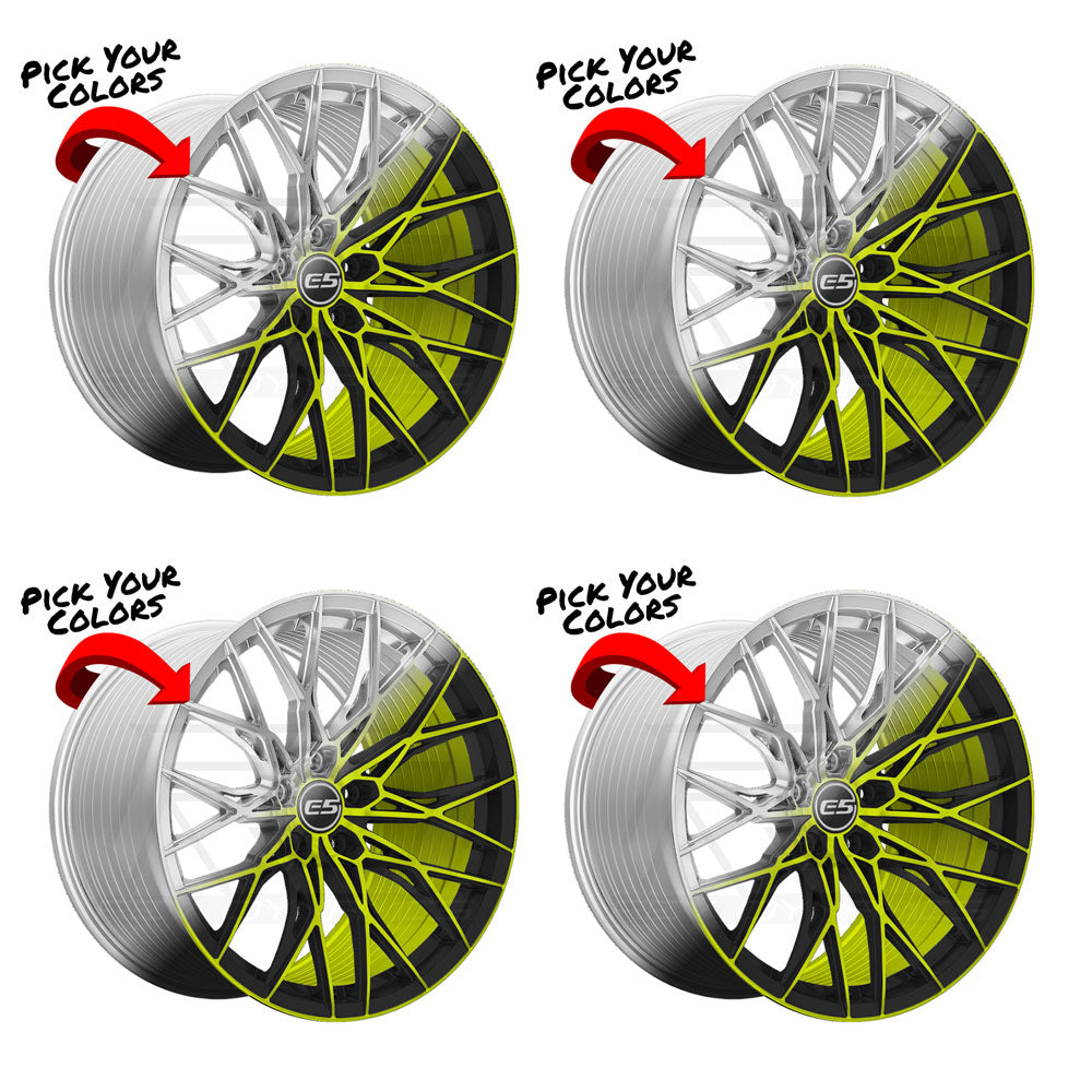 Chevy Corvette C8 Stingray E5 Daytona Custom Finish 20in wheel package