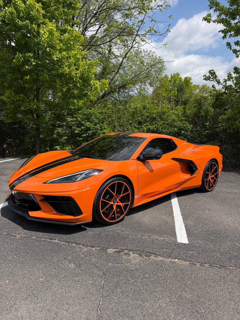 Lexani Hyper C8 Corvette 20x9" Front 22x10.5" Rear Wheel and Tire Package