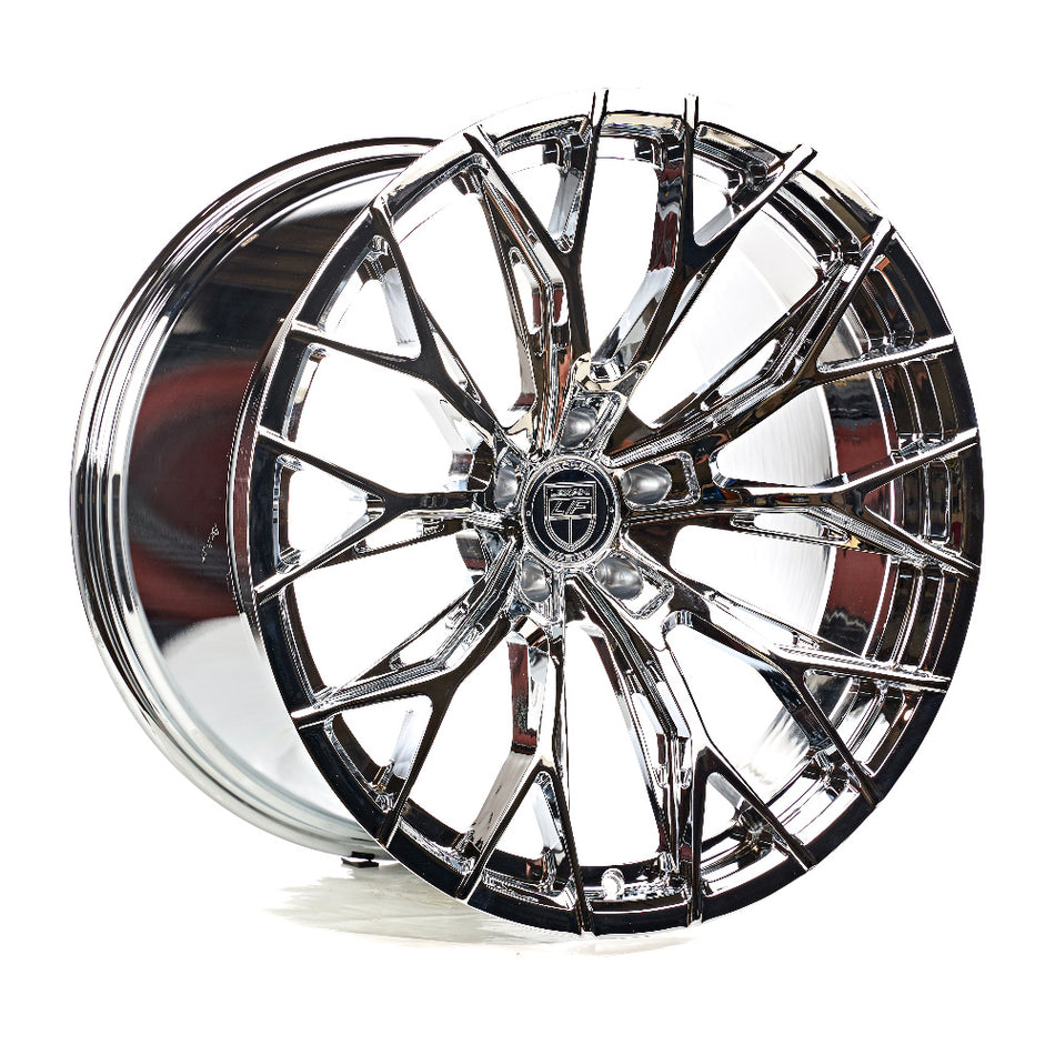 Lexani Aries Forged Monoblock C8 Corvette ZR1 20x10" Front 21x13" Rear Wheel and Tire Package - Chrome