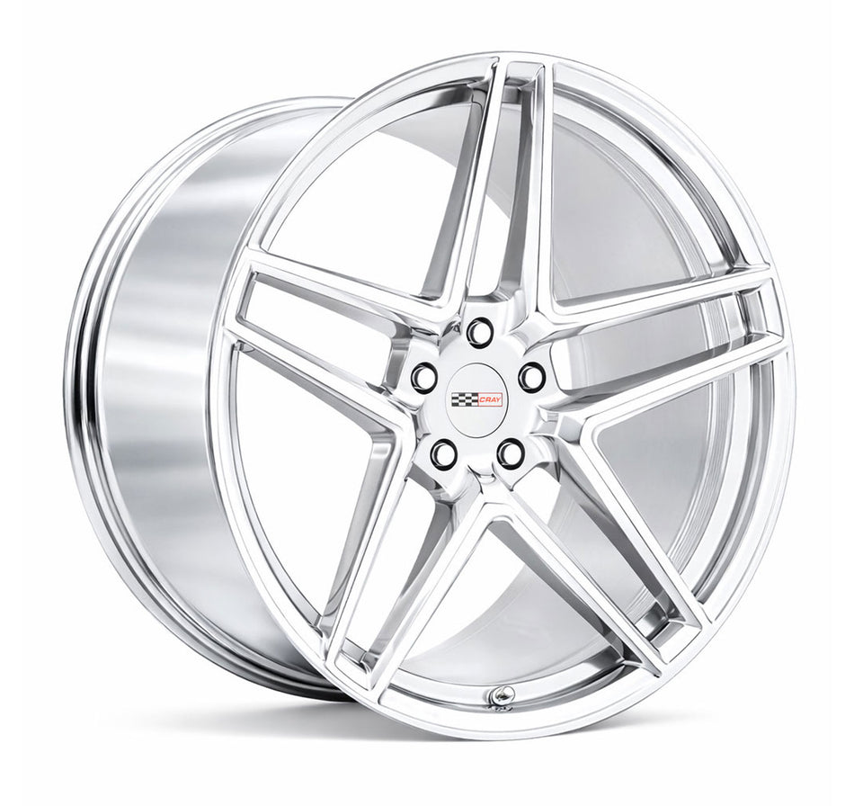 Cray Panthera C8 Corvette 19x9" Front 20x11.5" Rear Wheel and Tire Package - Chrome