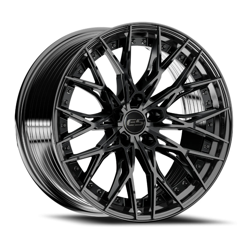 E5 Sebring 2p C8 Corvette 20" Front 21" Rear Wheel and Tire Package - Gloss Black