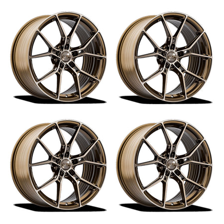 E5 Daytona Bronze Brushed Tint Corvette C8 Wheel Package