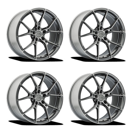 E5 Daytona Titanium Brushed Corvette C8 Wheel Package