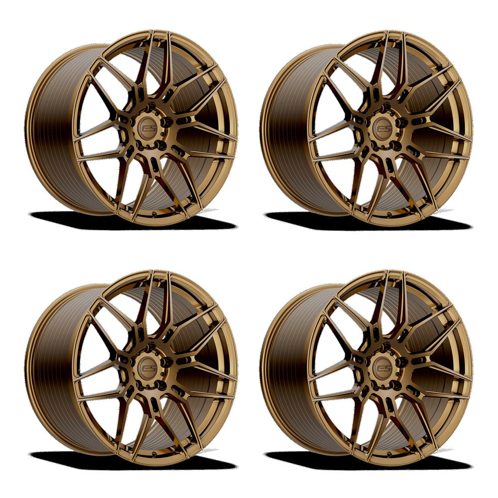 E5 Speedway Bronze Brushed Tint Corvette C8 Wheel Package