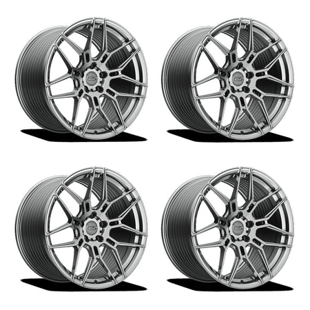 E5 Speedway Titanium Brushed Corvette C8 Wheel Package