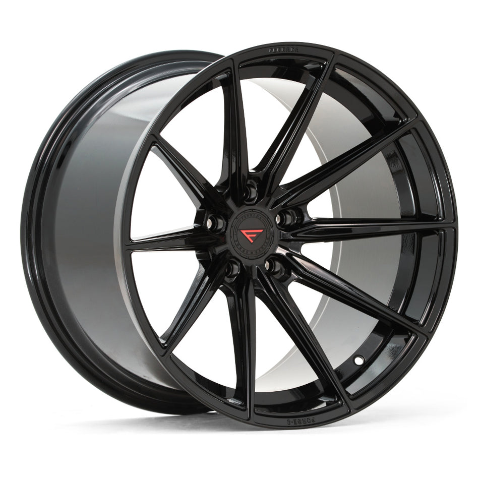 Ferrada FR10 Slingshot 20" Front 22" Rear Wheel and Tire Package - Gloss Black