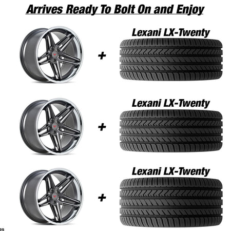 Polaris Slingshot Ferrada CM1 Matte Graphite Wheel and Tire Package