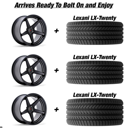 Polaris Slingshot Ferrada FR3 Matte Black wGloss Black Lip Wheel and Tire Package