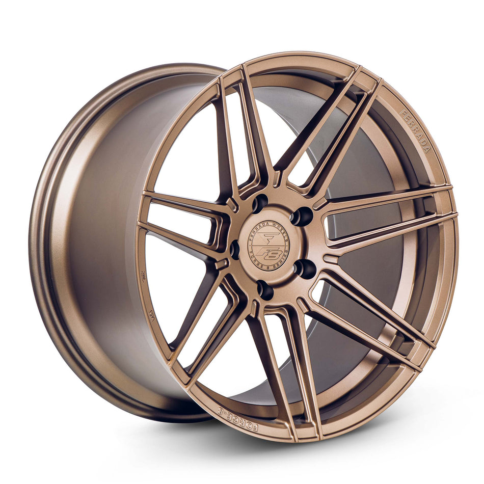 Ferrada FR6 Tesla Model 3 20" Front and Rear Wheel and Tire Package - Matte Bronze