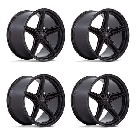 Foose CF8 Matte Black Corvette C8 Wheel Package