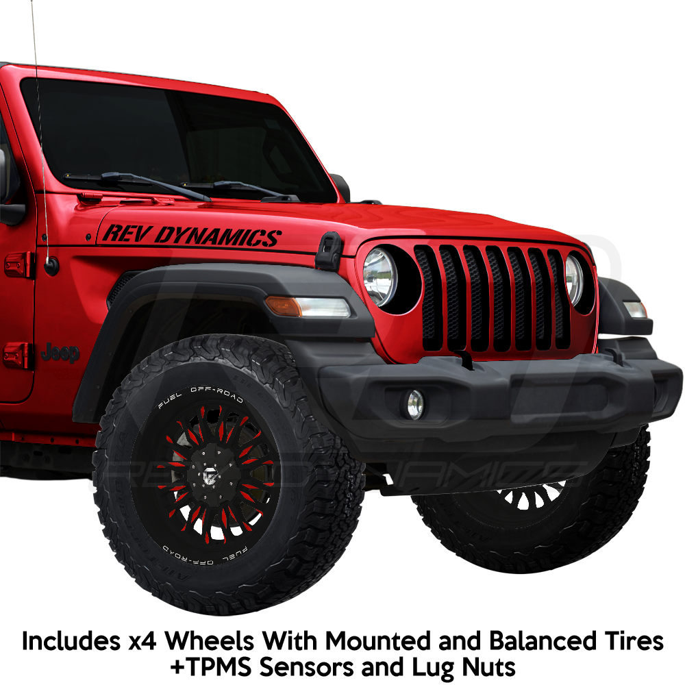 Fuel ARC Jeep Wrangler JL 20" Wheel and 35" Tire Package - Rev Dynamics