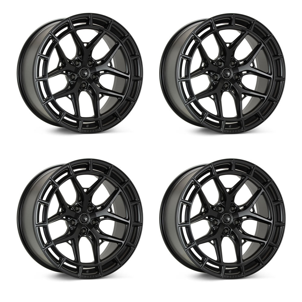 Jeep Gladiator Vossen HFX-1 Satin Black 20in wheel package