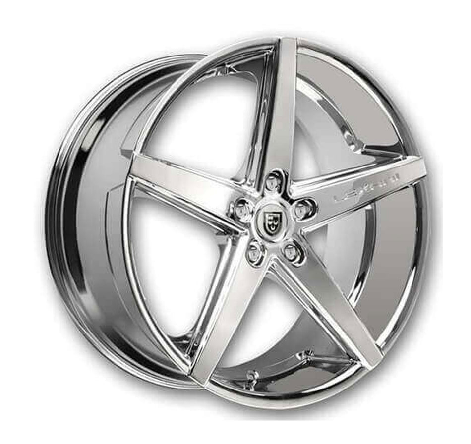Lexani R-4Tesla Model 3 20" Front and Rear Wheel and Tire Package - Chrome