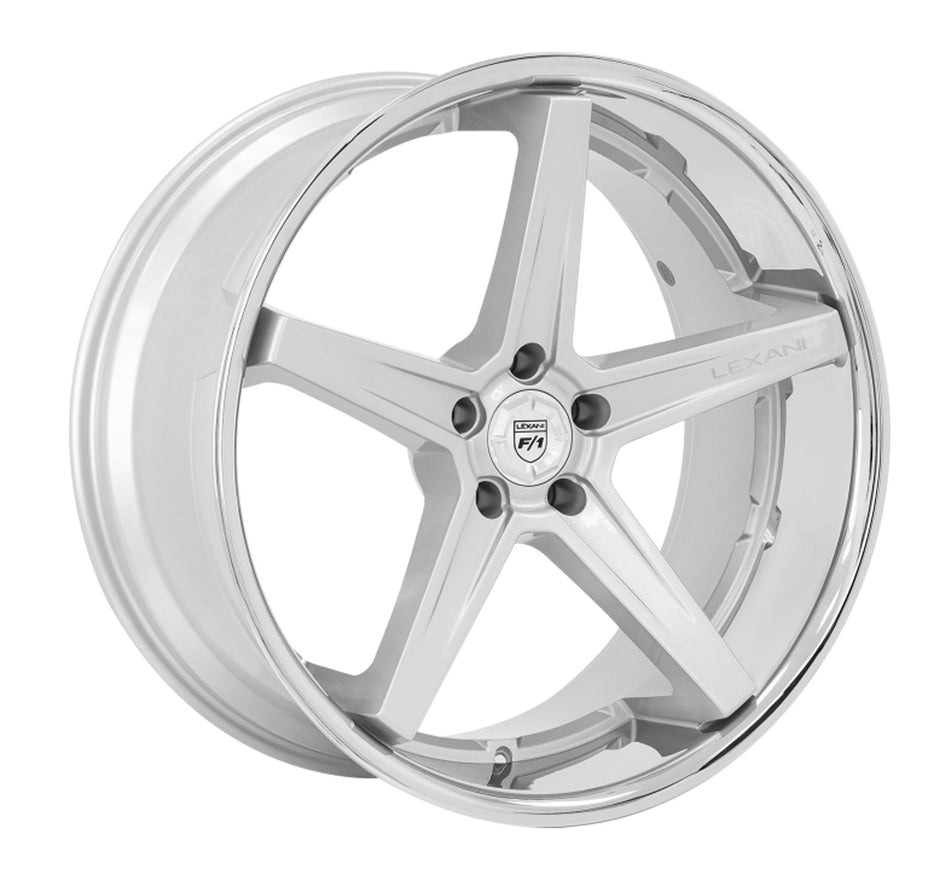 Lexani Savage Tesla Model 3 20" Front and Rear Wheel and Tire Package - Silver