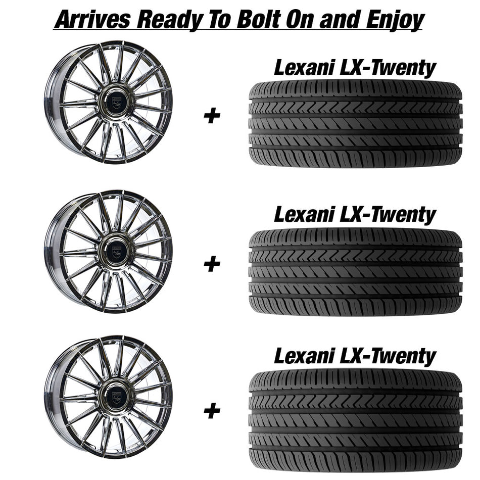 Lexani Lotus XL Slingshot 22" Wheel and Tire Package