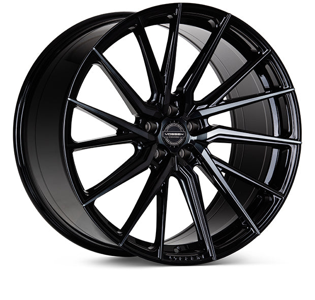 Vossen HF-4T Tesla Model 3 20" Front and Rear Wheel and Tire Package - Tinted Gloss Black