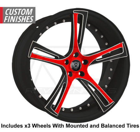 Marquee m3247 Slingshot 22" Wheel and Tire Package - Rev Dynamics
