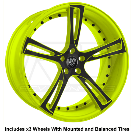Marquee m3247 Slingshot 22" Wheel and Tire Package - Rev Dynamics
