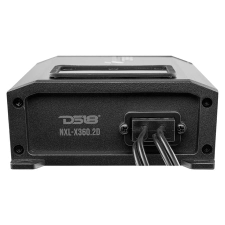 DS18 NXL 2-Channel Full-Range Class D IP67 Marine and Powersports Amplifier 2 x 180 Watts Rms @ 4-Ohm - Rev Dynamics