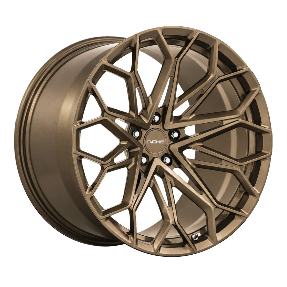 Niche Manta C8 Corvette Z06 20x10" Front 21x13" Rear Wheel and Tire Package - Matte Bronze