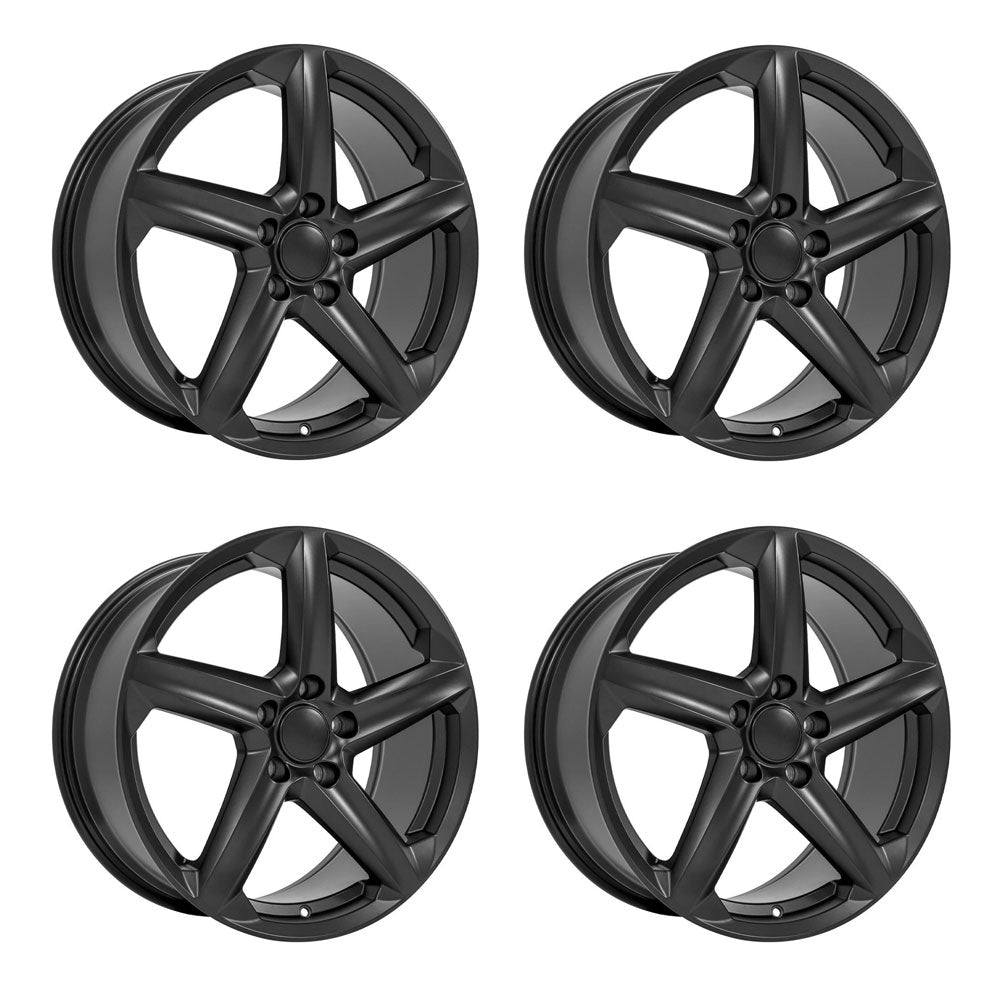 OE Wheels CV02D Gloss Black Corvette C8 Wheel Package