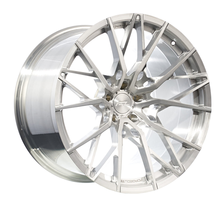 Forgedlite MC20 C8 Corvette Z06 20x10" Front 21x13" Rear Wheel and Tire Package - Brushed Aluminum