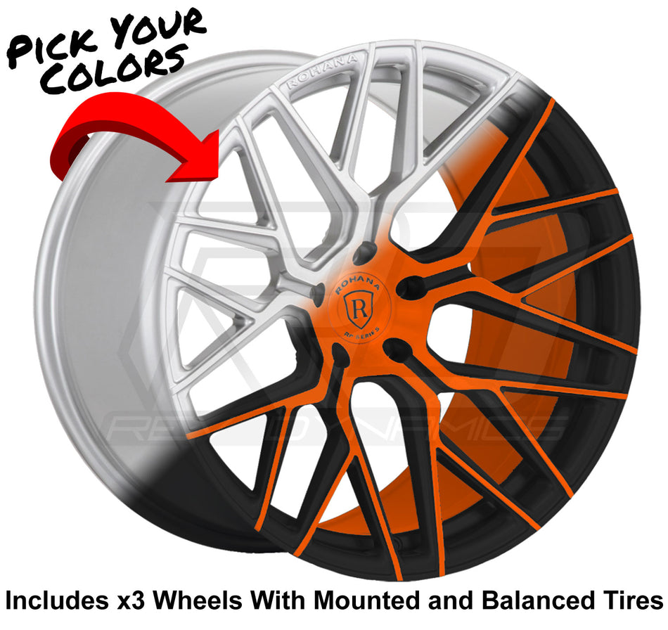 Rohana RFX10 Slingshot 20" Wheel and Tire Package - Rev Dynamics