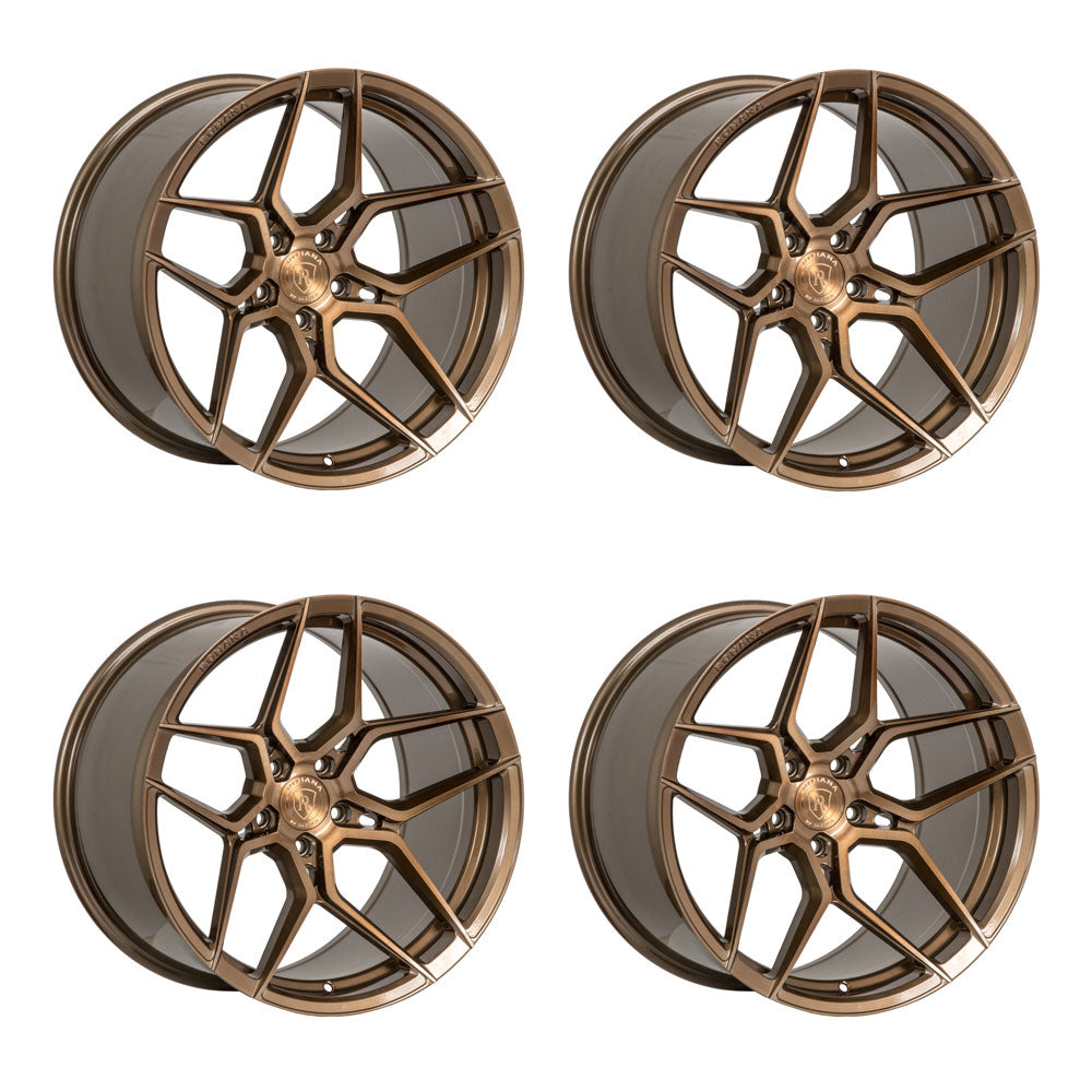 Rohana RFX11 Brushed Bronze Corvette C8 Wheel Package