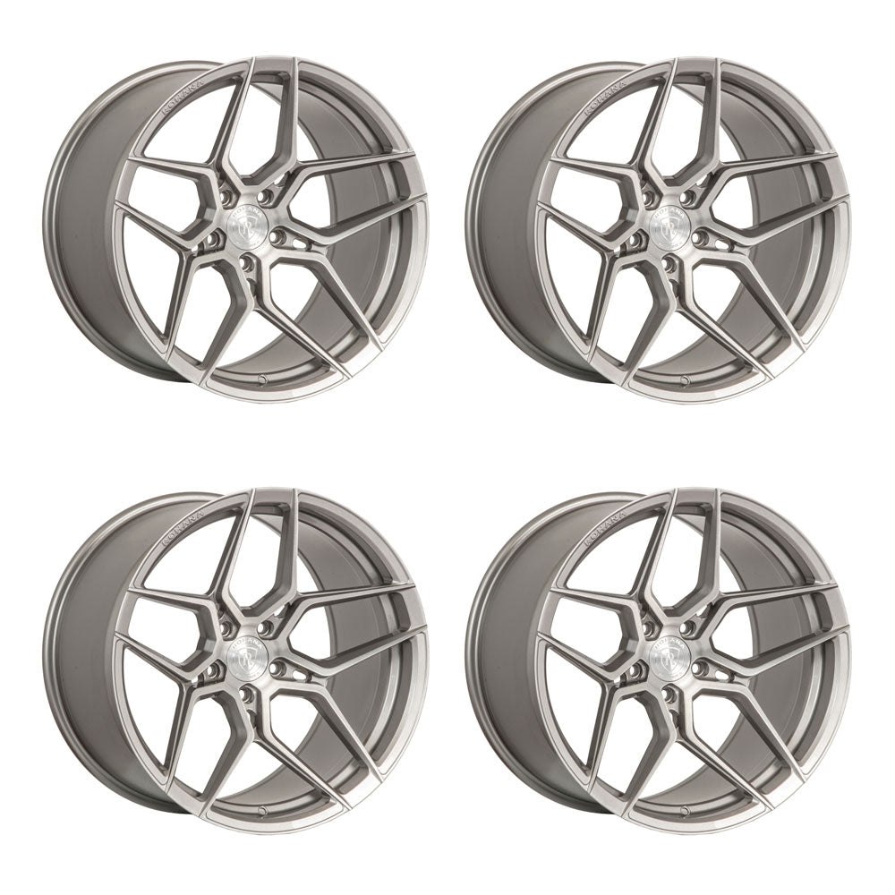 Rohana RFX11 Brushed Titanium Corvette C8 Wheel Package