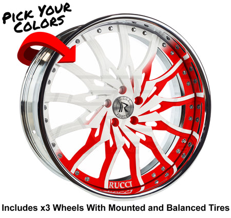 Rucci Dusse Slingshot 24" Wheel and Tire Package - Rev Dynamics