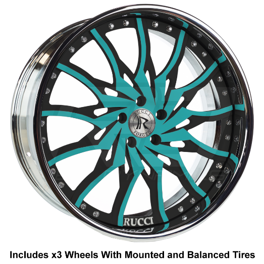 Rucci Dusse Slingshot 22" Wheel and Tire Package