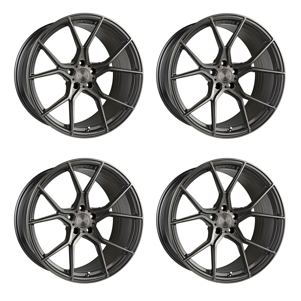 Stance SF07 Brushed Dual Gunmetal Corvette C8 Wheel Package
